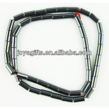 Natural hematite 6 * 8MM tubo solta grânulos para jóias